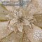 Christmas Tree Topper, Bow Large Christmas Bow Tree Topper, for Xmas Ornament Holiday Home Wedding Thanksgiving Indoor/Outdoor Decoration (Gold)